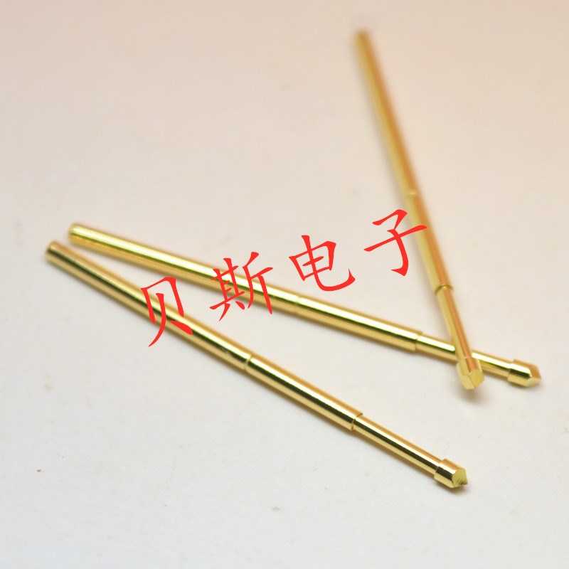 镀金头测试针PA100-T2(菱形头型)探针1.36mm顶针弹簧针