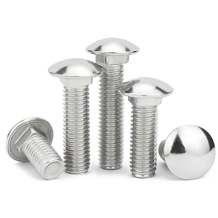 M5M6M8M10M12 GB12半圆头方颈螺栓货架螺丝 201不锈钢马车螺钉