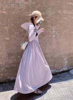 *防晒衣女夏季轻薄晒透气套海边防晒服外超全长款身GEA收腰显瘦防