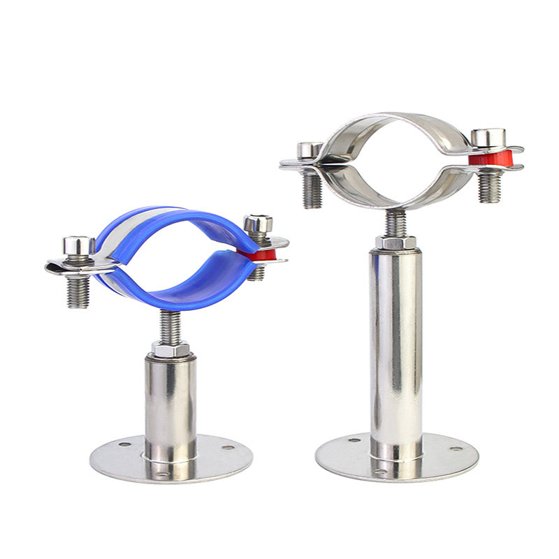304不锈钢卡扣固定器管卡固定支架可调节管夹水管固定卡扣拉紧器