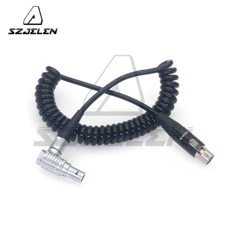 0B 2针供电TA4F minixlr4孔 TVlogic  055/056/058监视器电源线