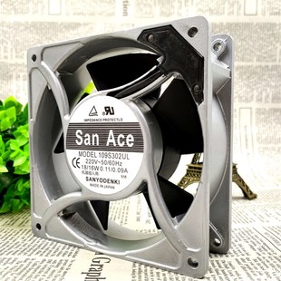 12038 220V 0.11 Sanyo 12CM铝框 109S032UL 0.09A 散热风扇 三洋
