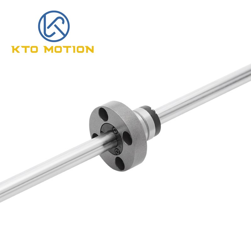 KTO国产无噪导轨大载荷圆筒法兰滚珠花键SLF系花键轴生产