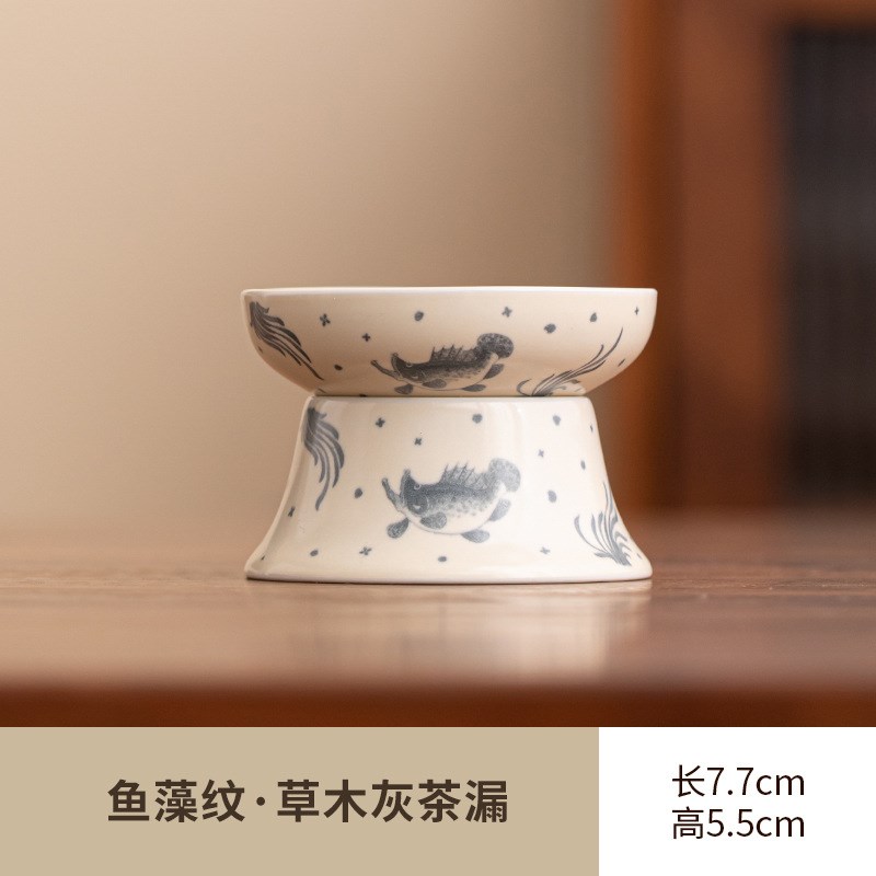 墨守陶瓷茶漏茶滤创意手绘蝴蝶兰花过滤泡茶器茶水分离茶具公道杯