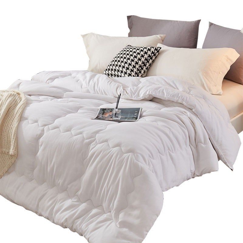 酒店布草民宿床上用品白色四件套带被芯枕芯宾馆旅馆三件套七件套