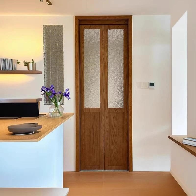 卫生间门折叠门实木门门简约隐形厨房对开门卧室门厕所门