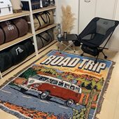 Road 帐篷毯子 饰毯个性 Trip 公路旅行极限运动毯子沙发毯休闲毯装