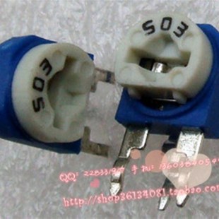 204 皇冠卖家促销 200K 20只起卖 兰白可调电阻 立式