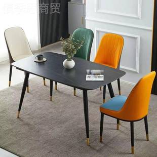 北轻奢餐椅家用餐桌椅简欧VIA约代快休餐椅现子闲椅洽谈桌椅酒店