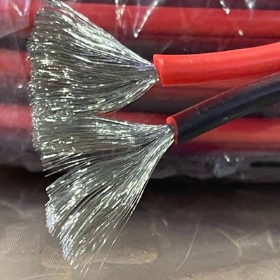 特软硅胶排线红黑线硅胶双并线16 18 20 2426AWG电源线耐高温电线