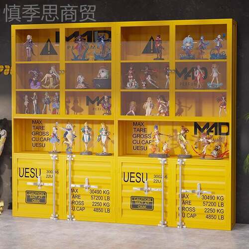工乐业风手CKM办展示柜产品展架商用陈高列柜子潮玩货架示玻璃书