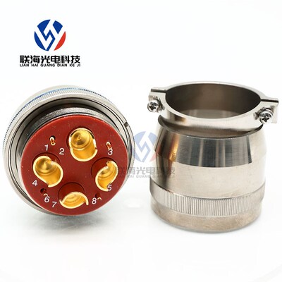 XCD系列8芯航空插头XCD45T8K1P1插座XCD45F8Z1P1圆形连接器