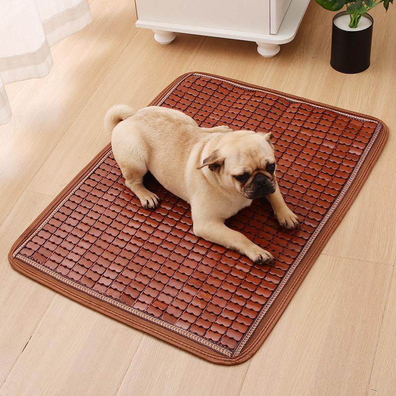 夏季狗狗凉席宠物垫子麻将席猫咪睡垫狗窝凉垫竹片笼子睡觉用狗垫