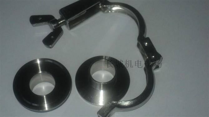 304不锈钢管件镜面 卫生级冲压卡箍抛光 19/25/32/38/45/51/57/63