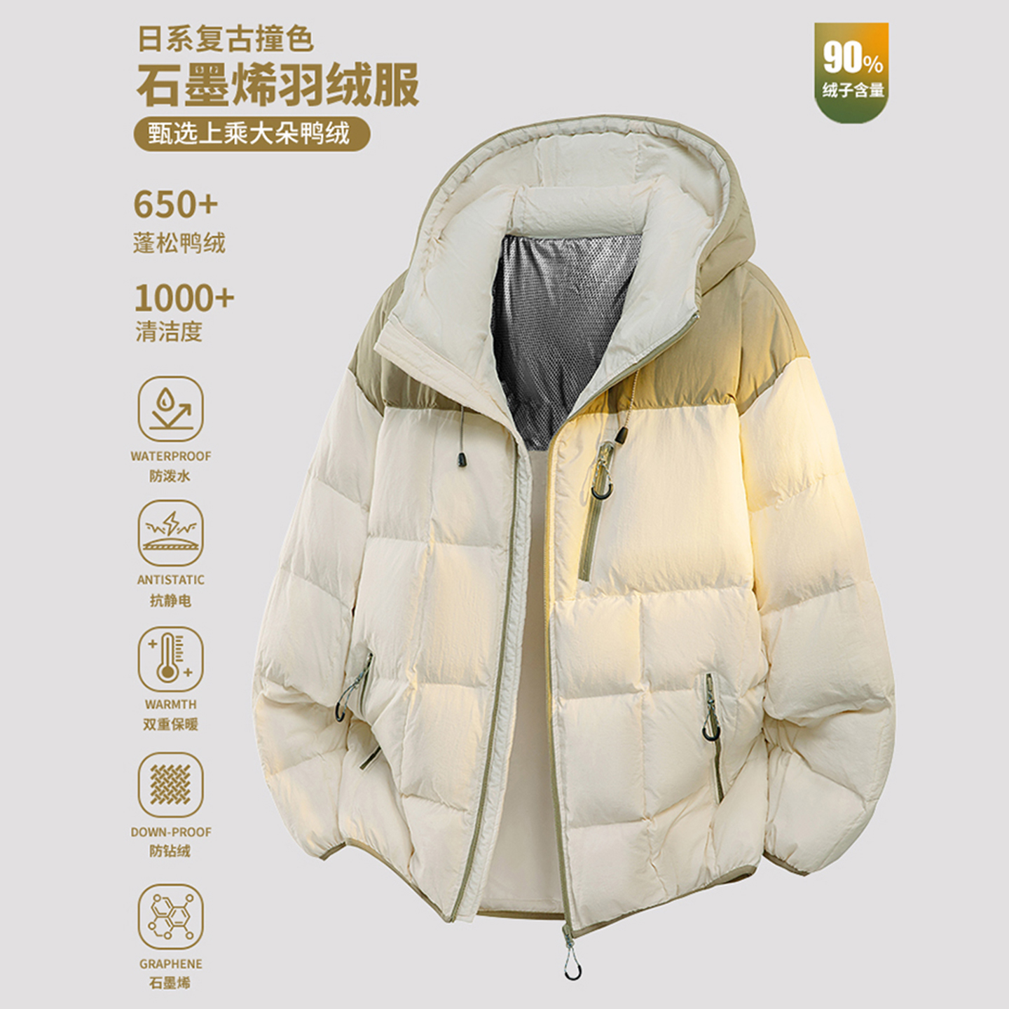 穿着温暖，舒适度极高，不笨重