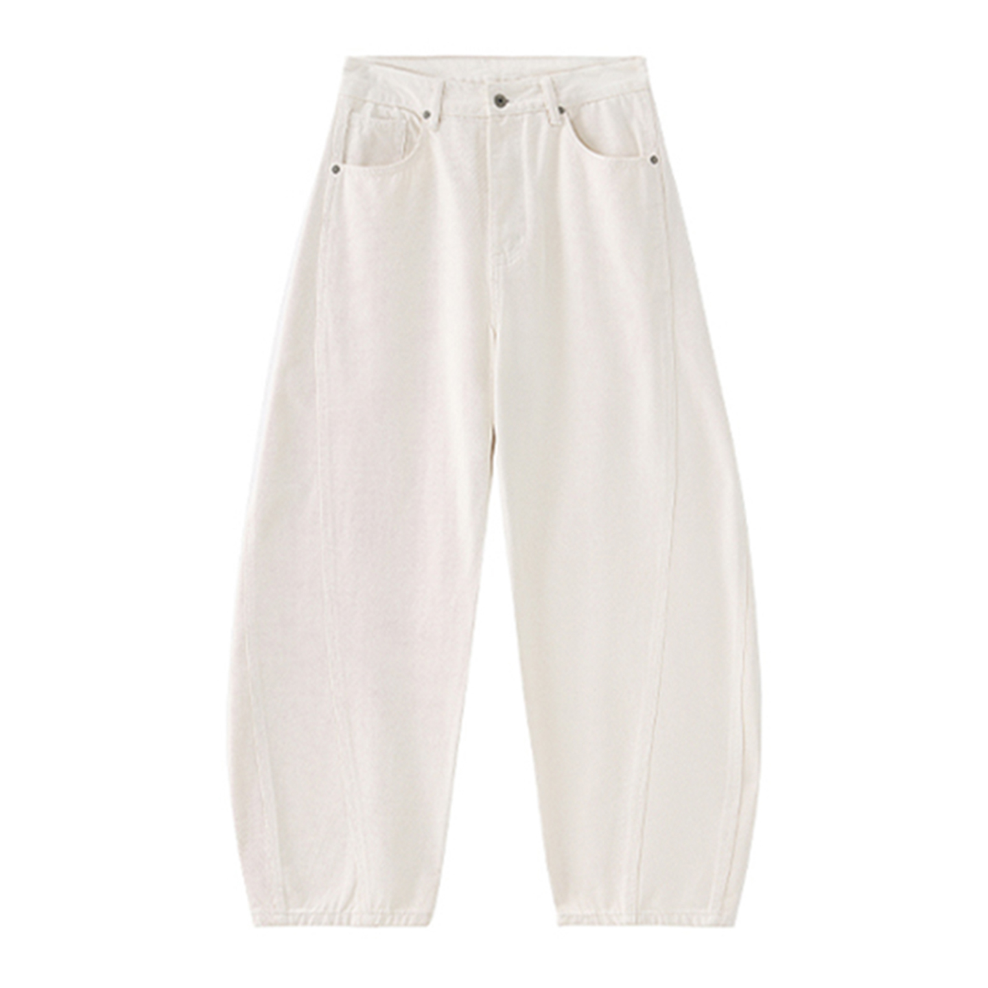 DESIGNSECRETS 25FW慵懒风弯刀阔腿裤男潮流高街设计感休闲牛仔裤