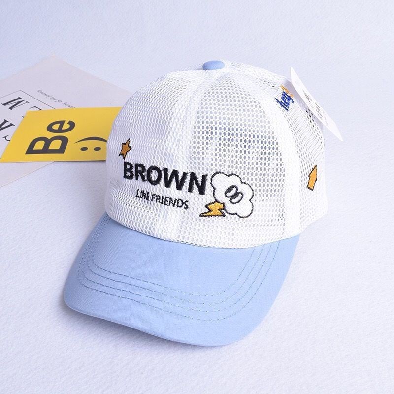 儿童网帽夏季透气l宝宝棒球帽全网遮阳女童太阳帽防晒男童鸭舌帽