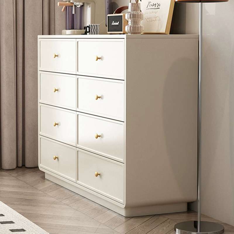 奶油风斗柜八斗柜客厅靠墙六斗柜卧室床尾抽屉柜法式收纳柜储物柜