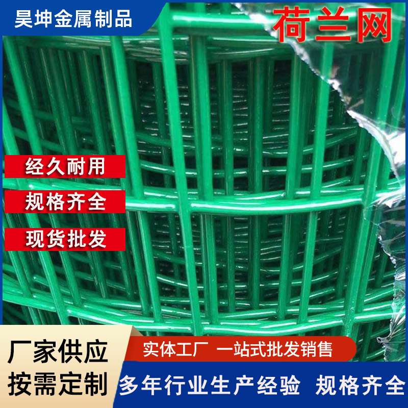 厂家供应荷兰网围栏墨绿色电焊铁丝网养殖网铁网子公路围栏网