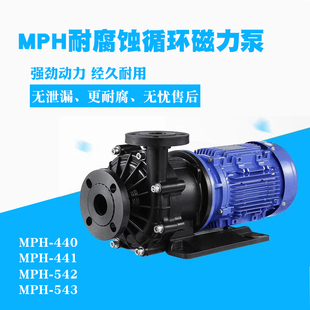 542 441 543耐腐蚀泵化工泵浦 440 无轴封磁力驱动循环泵MPH