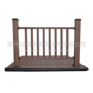 供应钓鱼浮桥配件 水上平台浮筒塑料栏杆 游艇码头配套工程浮桥