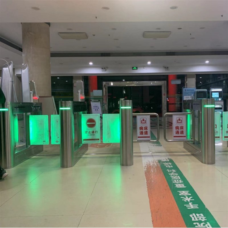 人行通道智能摆闸速通门闸机景区公园写字楼门禁一体人脸识别