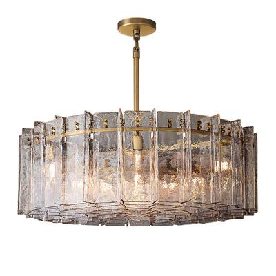 RH后现代美式玻璃吊灯客厅主灯现代简约大气家用餐厅主卧室灯具