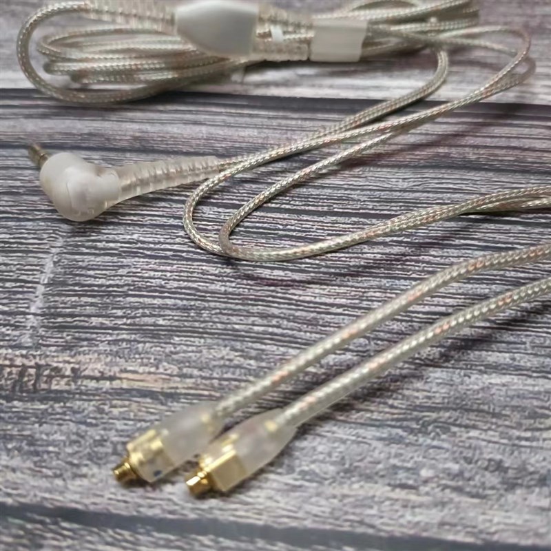 严选SHURE SE215SE535/SE425银色舒尔线连接音频线MMCX插拔线适用