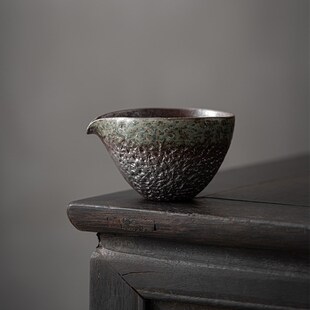 几欢敦煌印象系列柴烧圆融公道杯粗陶分茶器清水柴烧茶海公道茶具