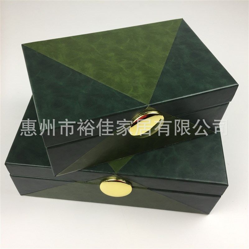 中欧新中式板房间 简约风拼接军绿色盒子家居摆饰 软装首饰盒摆件,特色手工艺,其他特色工艺品,淘宝优惠券,粉丝福利购,淘宝优惠卷