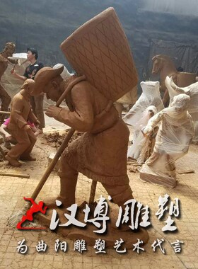 玻璃钢仿铜茶马古道主题r人物雕塑景观广场铸铜马帮商队商人雕塑