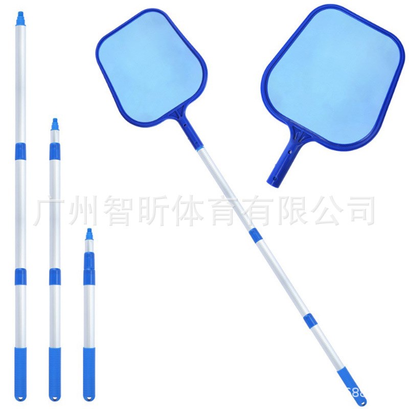 工厂现货 泳池清洁三节带杆浅网 泳池清洁捞网 泳池清洁配件