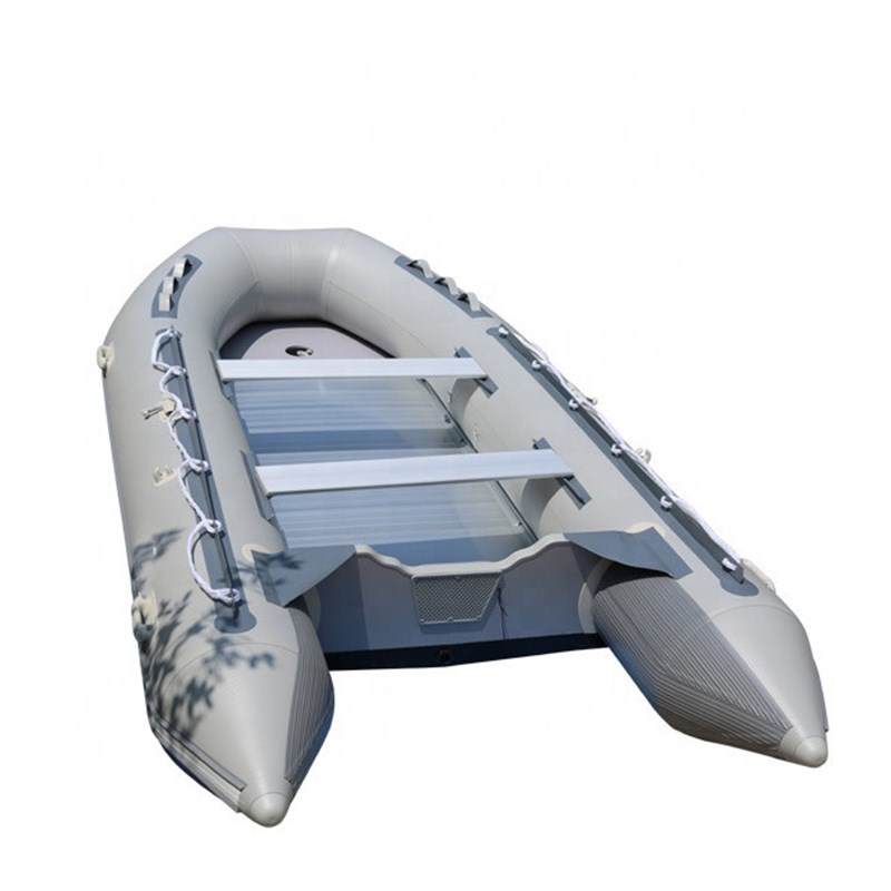 5.5米 铝合金地板橡皮艇 PVC充气橡皮船 海钓船 钓鱼船