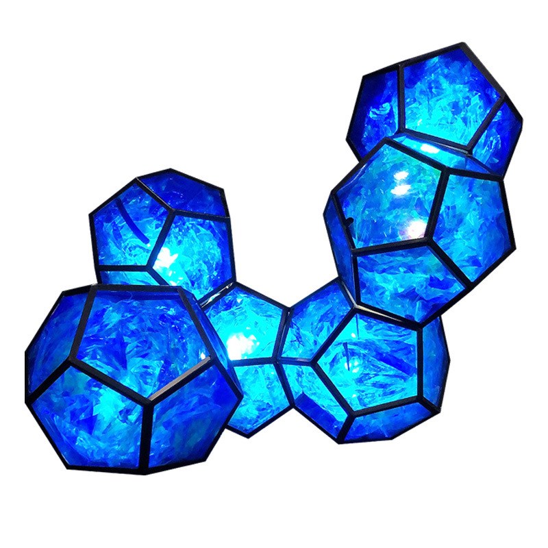 新款星空海洋厅道具百界婚礼堂吊顶灯铃珑灯球自由组合造型挂灯