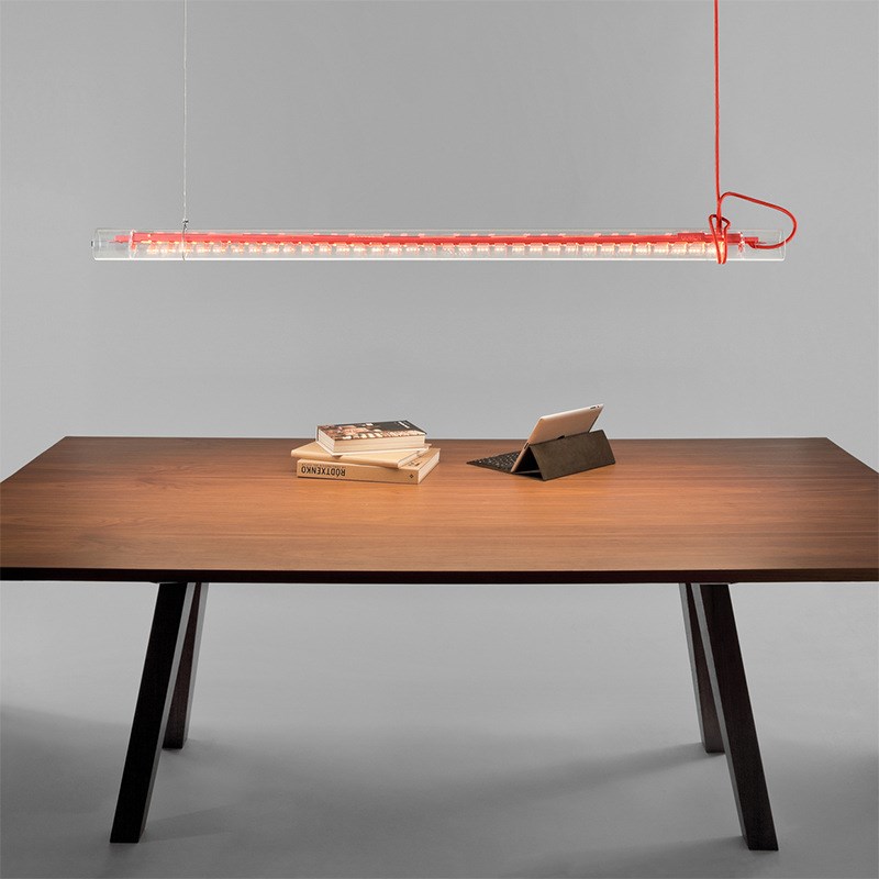 2025年新款意式设计师款玻璃轻奢酒店别墅高级感长条餐厅吊灯