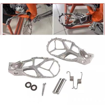 不锈钢脚踏适用KTM/EXC/SXF胡思瓦娜TC/TE/FE/FC改装GASGAS/EC/MC