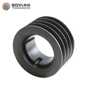 帛扬欧标锥套皮带轮电机三角带四槽4槽b型铸铁SPB140-4-04