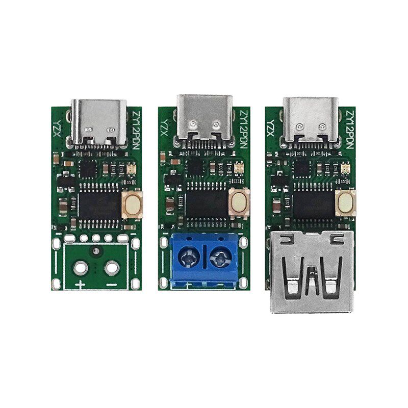 USB-C PD2.0 3.0转DCC触发轮询检测器笔记本供电改Type-C