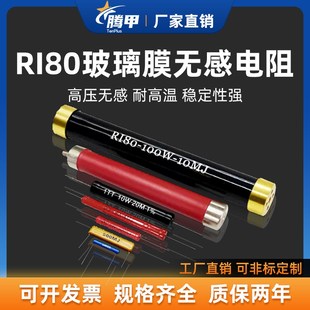 RI80大红袍玻璃釉高频高压无感电阻5W10W20W50W100W 500K1M3M5M2G