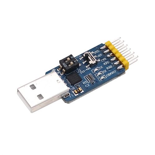 CP2102六合一多功能串口模块 usb转TTL 485 232互转 3.3V/5V兼容
