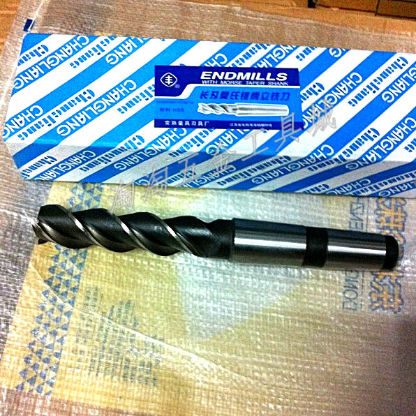 常熟丰牌莫氏锥柄特加长立铣刀22mm*80 100 120 150三齿三刃铣刀