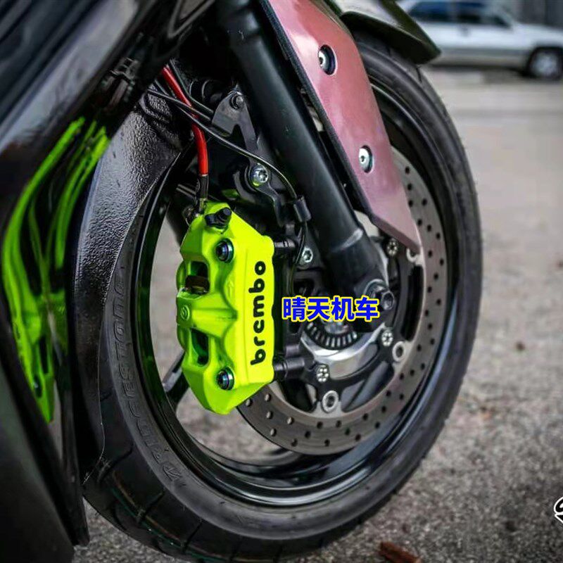 brembo 布雷博M40 M4 1098 对四辐射 荧光黄 限量版卡钳 刹车下泵