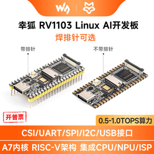 微雪 Luckfox Pico 幸狐RV1103 Linux开发板 ARM Cortex-A7处理器