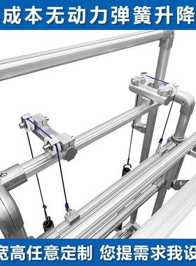 铝合金精益管线棒无动力弹簧升降架LCIA低成本自动化第三代精益管