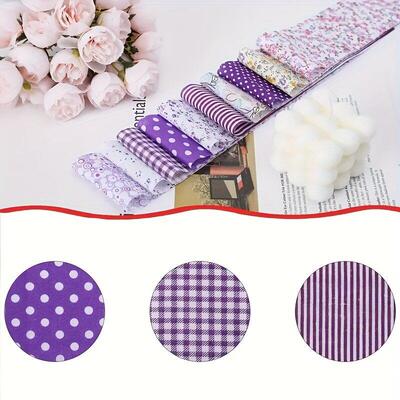 Geometric Pattern Fabric Strip Set Patchwork Quilting跨境