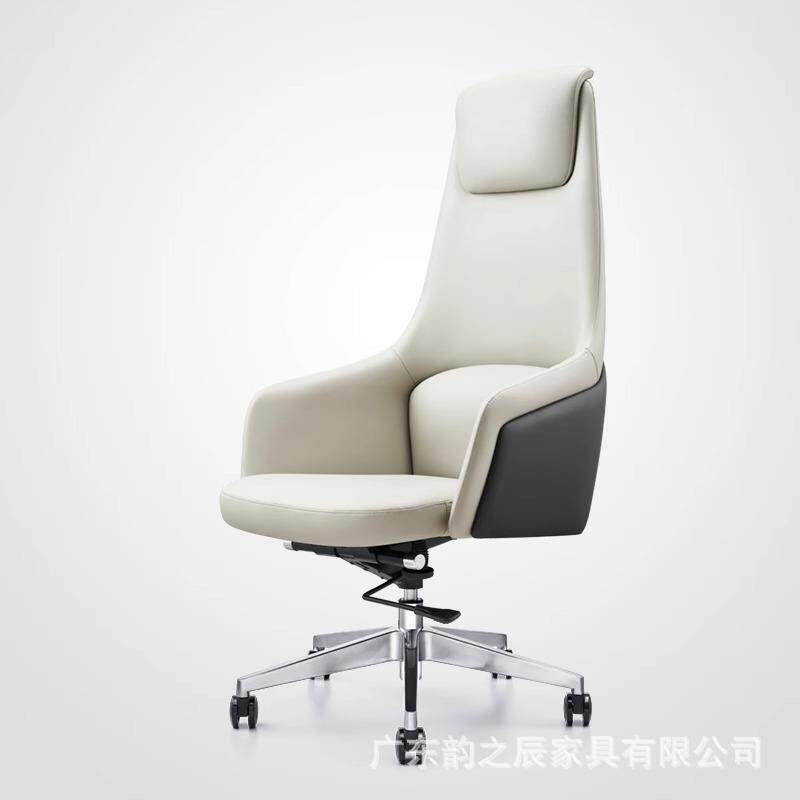 办公家具意式老板椅办公椅简约现代接待椅皮质转椅电脑椅高档