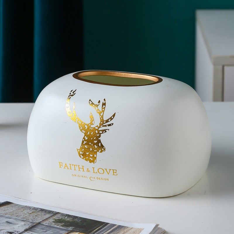 美式纸巾盒摆件简约客厅家用欧式餐巾抽纸盒创意陶瓷茶几收纳凌之,特色手工艺,其他特色工艺品,淘宝优惠券,粉丝福利购,淘宝优惠卷