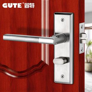 009 5004 固特不锈钢门锁 室内卧室房门锁单舌大门锁把手