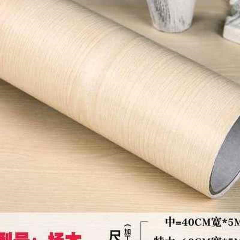 家用木纹贴纸自粘美甲仿木带胶桌面大豆壁纸家居地板胶贴膜成卷改