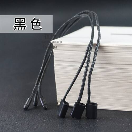新款多次铜管吊牌加h粗蜡绳吊粒吊绳绳单插使用标签线吊粒标签绳
